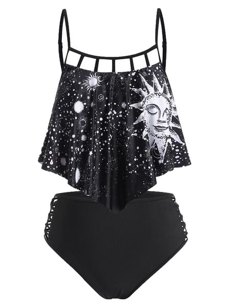 one-piece suits plus size women bikini set astrology sun star moon print lattice flounce tankini swimwear two pieces swimsuits beach cloth
one-piece suits plus size women bikini set astrology sun star moon print lattice flounce tankini swimwear two pieces swimsuits beach cloth