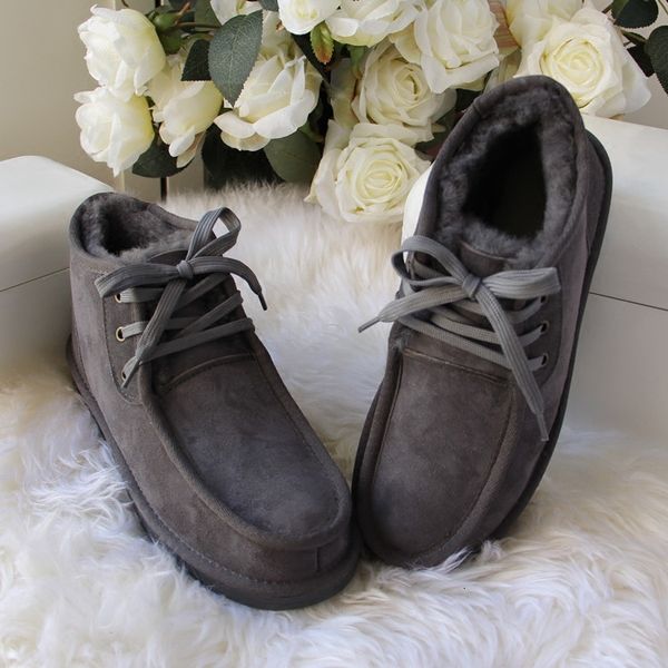boots men's fashions genuine sheepskin boots snow winter 100% natural warm woolen skin male ankle 8nra, Black
boots men's fashions genuine sheepskin boots snow winter 100% natural warm woolen skin male ankle 8nra, Black