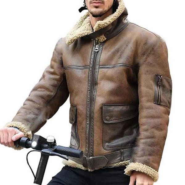 mens pu leather outwear turndown collar motorcycle coat biker style for fall winter warm ty66 men's jackets, Black;brown
mens pu leather outwear turndown collar motorcycle coat biker style for fall winter warm ty66 men's jackets, Black;brown