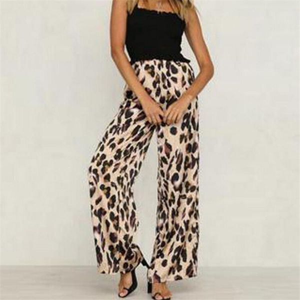 casual leopard print female pants ladies loose bottom summer clothing high waist printing wide leg trousers s-xl women's & capris, Black;white
casual leopard print female pants ladies loose bottom summer clothing high waist printing wide leg trousers s-xl women's & capris, Black;white