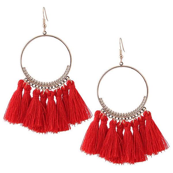 fashion big fan-shaped tassel hoop earrings women high-end bohemian jewelry dangle & chandelier, Silver
fashion big fan-shaped tassel hoop earrings women high-end bohemian jewelry dangle & chandelier, Silver