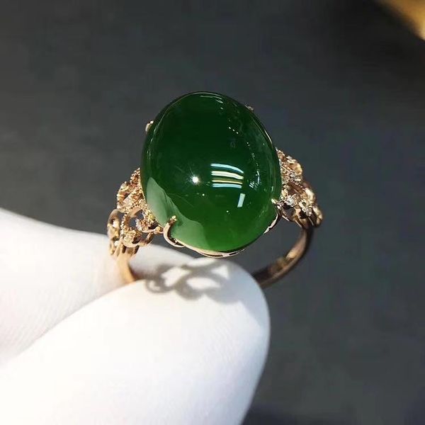cluster rings spinach green jade ring for women silver jewelry real 925 golden plated soft character gem good color girl birthday gift, Golden;silver
cluster rings spinach green jade ring for women silver jewelry real 925 golden plated soft character gem good color girl birthday gift, Golden;silver