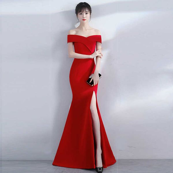 luxury party evening dress 8642# banquet evening chen qixiong elegant long one shoulder fishtail host drs, White;pink
luxury party evening dress 8642# banquet evening chen qixiong elegant long one shoulder fishtail host drs, White;pink