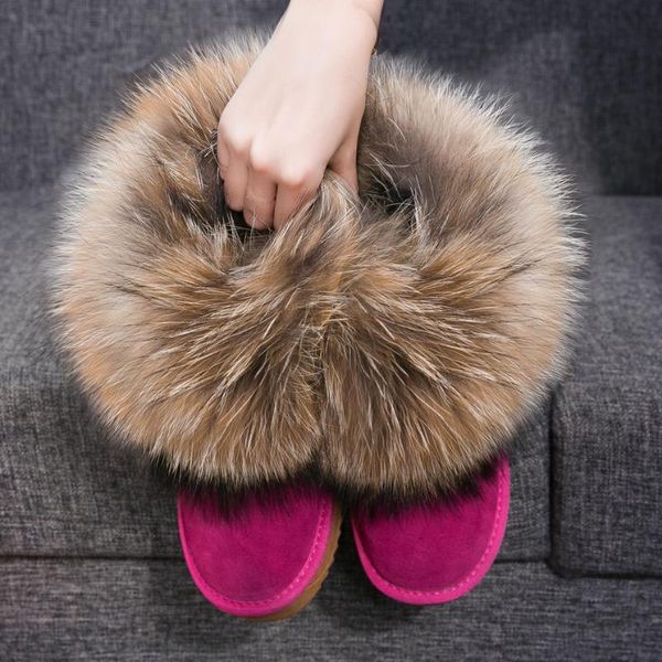 boots women sheep wool genuine leather fur snow shoes cowskin flat warm winter, Black
boots women sheep wool genuine leather fur snow shoes cowskin flat warm winter, Black