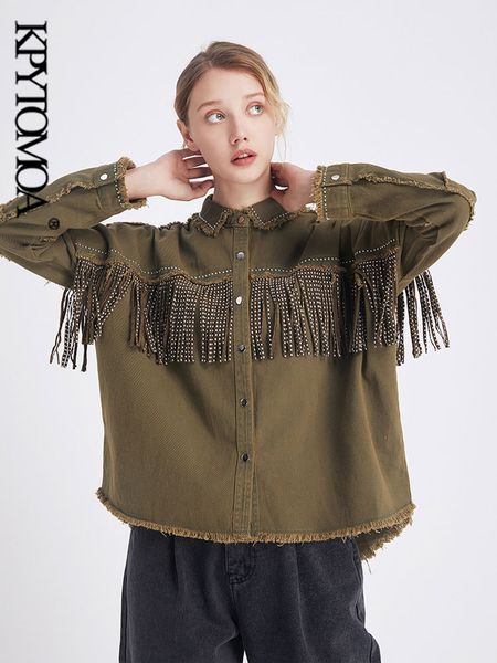 vintage stylish fringe beaded loose denim jacket coat women 2021 fashion long sleeve frayed trim ladies outerwear chaqueta mujer, Black;brown
vintage stylish fringe beaded loose denim jacket coat women 2021 fashion long sleeve frayed trim ladies outerwear chaqueta mujer, Black;brown