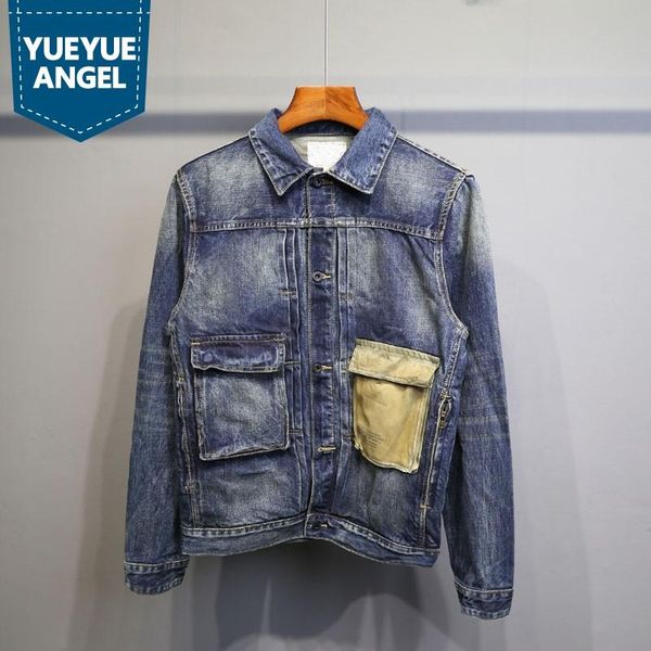 high street 2021 spring mens casual denim jackets turn-down collar single breasted pockets mixed colors fashion overwear men's, Black;brown
high street 2021 spring mens casual denim jackets turn-down collar single breasted pockets mixed colors fashion overwear men's, Black;brown