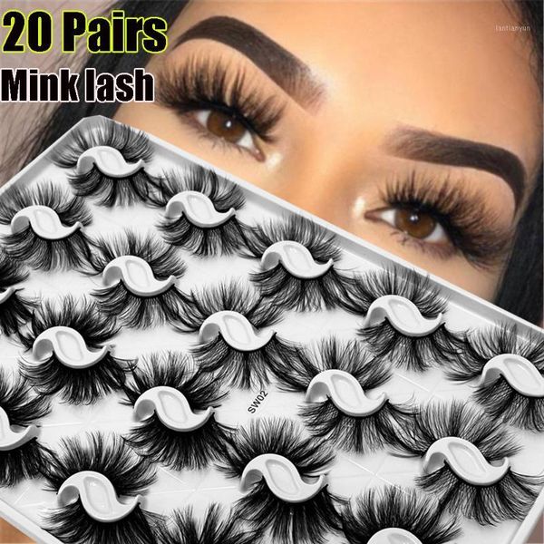 10/20 pairs thick 3d mink false eyelashes natural long wispies bushy fluffy lashes reusable eye makeup tools1
10/20 pairs thick 3d mink false eyelashes natural long wispies bushy fluffy lashes reusable eye makeup tools1