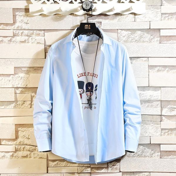 men's casual shirts 2021 arrival long sleeve fashion collar flower shirt, White;black
men's casual shirts 2021 arrival long sleeve fashion collar flower shirt, White;black