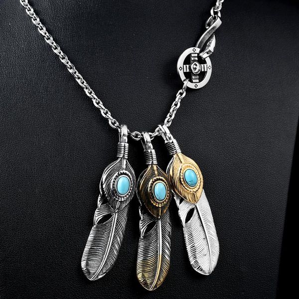 pendant necklaces stainless steel cool feather japan necklace personality 3d design jewelry, Silver
pendant necklaces stainless steel cool feather japan necklace personality 3d design jewelry, Silver