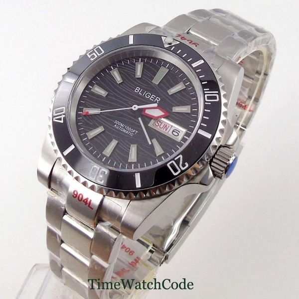 wristwatches 10bar automatic mens watch nh36a black/blue/green/gray dial day date steel bracelet/rubber strap luminous ceramic bezel, Slivery;brown
wristwatches 10bar automatic mens watch nh36a black/blue/green/gray dial day date steel bracelet/rubber strap luminous ceramic bezel, Slivery;brown
