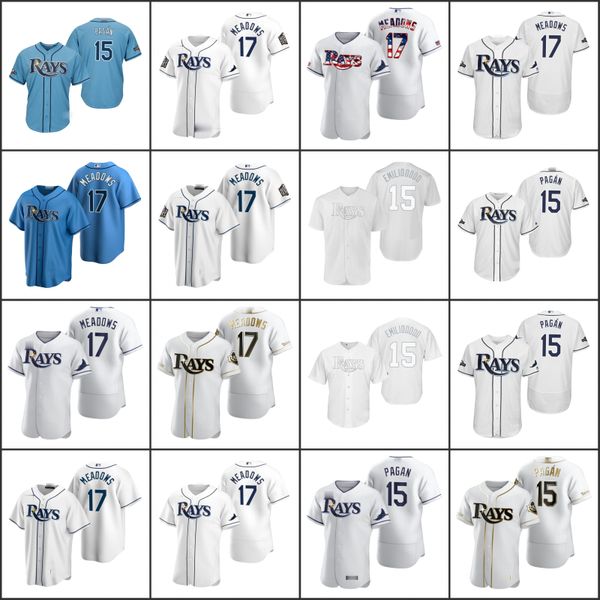 tampa bay rays men 15 emilio pagan 17 austin meadows women youthjersey, Black;red
tampa bay rays men 15 emilio pagan 17 austin meadows women youthjersey, Black;red