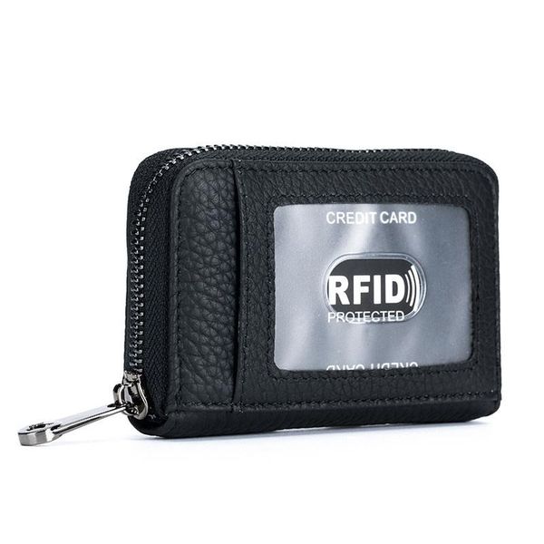 card holders rfid women's zipper wallet genuine leather small change purse for female short wallets with woman, Brown;gray
card holders rfid women's zipper wallet genuine leather small change purse for female short wallets with woman, Brown;gray