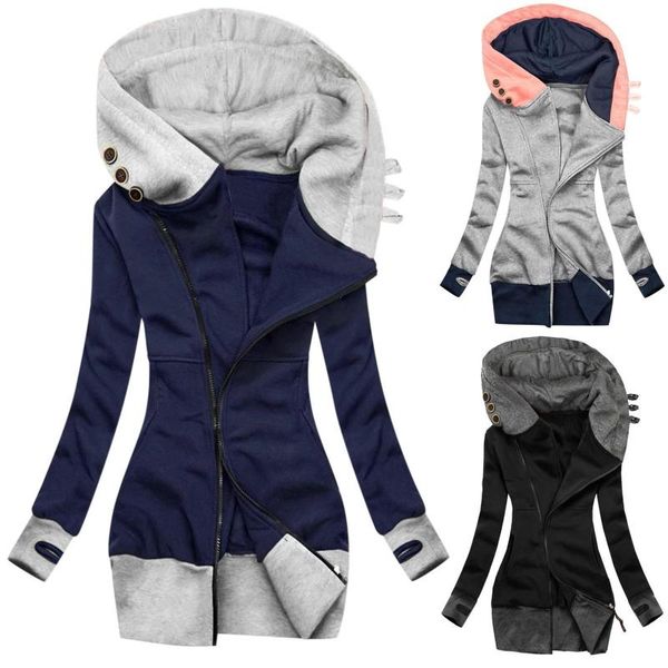 women's hoodies & sweatshirts sleeve sweatshirt solid jacket zipper coat fashion pocket women long, Black
women's hoodies & sweatshirts sleeve sweatshirt solid jacket zipper coat fashion pocket women long, Black