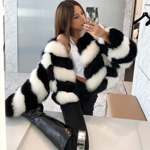 women's fur & faux rf21115 2021 winter black white color contrast real jacket
women's fur & faux rf21115 2021 winter black white color contrast real jacket