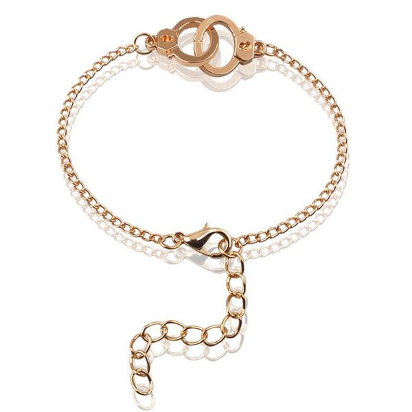 link, chain ihues gold silver color handcuffs punk bracelets for women bangles fashion jewelry summer style gift, Black
link, chain ihues gold silver color handcuffs punk bracelets for women bangles fashion jewelry summer style gift, Black