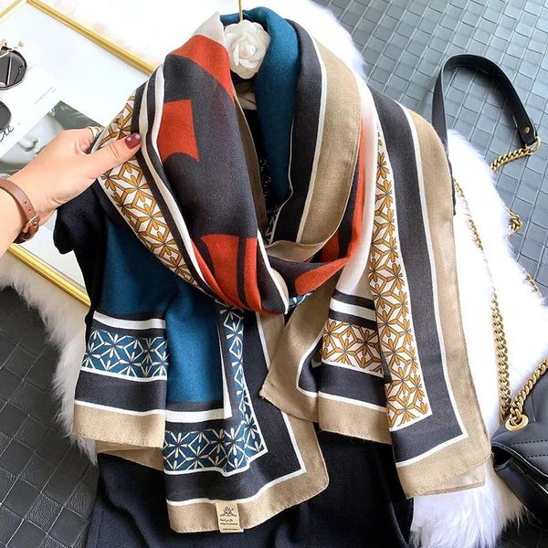 scarves 2021 women cotton scarf large shawls pashmina hijab foulard echarpe design print lady beach stole head, Blue;gray
scarves 2021 women cotton scarf large shawls pashmina hijab foulard echarpe design print lady beach stole head, Blue;gray