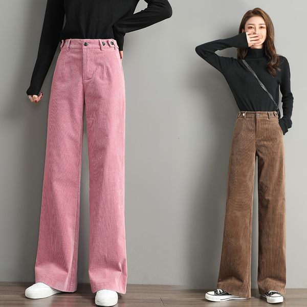 capris corduroy pants fine legged women's fashions 2021 autumn high-waisted winter, Black;white
capris corduroy pants fine legged women's fashions 2021 autumn high-waisted winter, Black;white