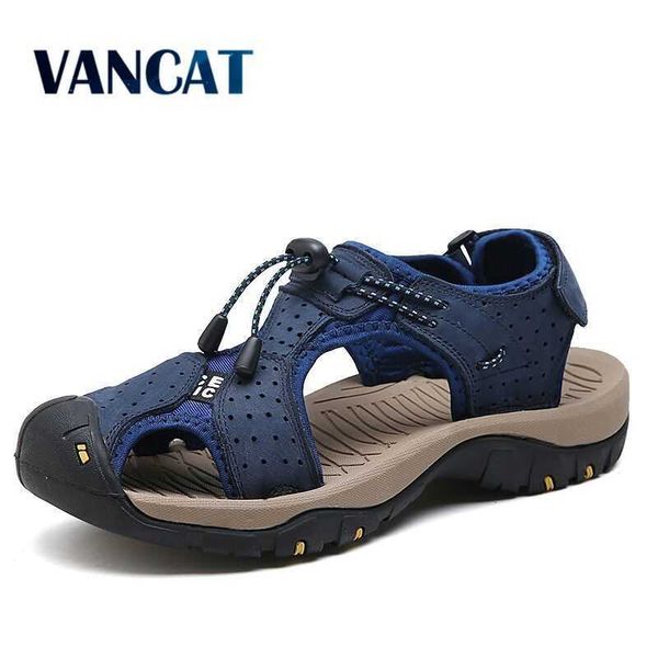 vancat big size genuine leather men sandals summer men shoes beach sandals for man fashion brand outdoor casual sneakers 210624, Black
vancat big size genuine leather men sandals summer men shoes beach sandals for man fashion brand outdoor casual sneakers 210624, Black