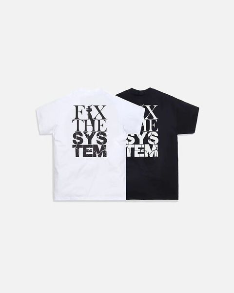 tee lyrics the pirnt system 1:1 quality t of men streetwear hip justin kith t-shirt, White;black
tee lyrics the pirnt system 1:1 quality t of men streetwear hip justin kith t-shirt, White;black