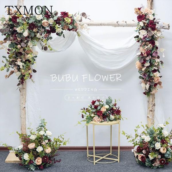 decorative flowers & wreaths custom retro color arch floral set simulation artificial silk fake wedding props flower row road introduction d
decorative flowers & wreaths custom retro color arch floral set simulation artificial silk fake wedding props flower row road introduction d