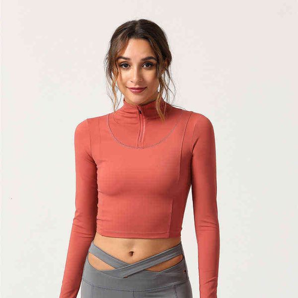 women's t-shirt 2021 double-sided nude sports long sleeve t-shirt running yoga et leisure fitns et female, White
women's t-shirt 2021 double-sided nude sports long sleeve t-shirt running yoga et leisure fitns et female, White