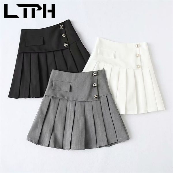 ltph korean high waist irregular pleated skirt safety lining design mini skirt england style suit women skirts spring 210423, Black
ltph korean high waist irregular pleated skirt safety lining design mini skirt england style suit women skirts spring 210423, Black