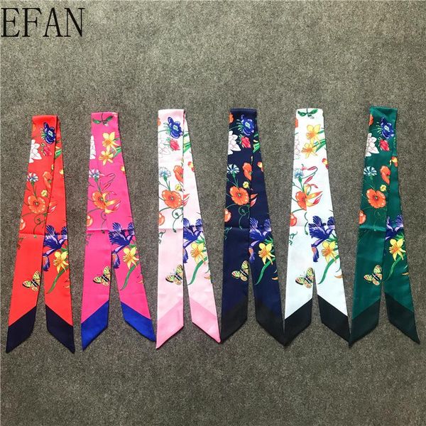 scarves brand silk women hair scarf fashion white green garden flowers neckerchief skinny for ladies bag ribbons womens tie, Blue;gray
scarves brand silk women hair scarf fashion white green garden flowers neckerchief skinny for ladies bag ribbons womens tie, Blue;gray