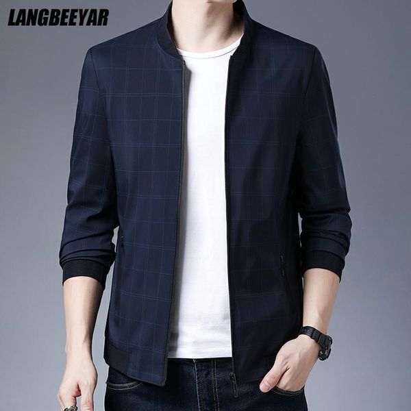 men's jackets brand casual fashion baseball collar slim fit plaid mens bomber jacket windbreaker coats winter clothes, Black;brown
men's jackets brand casual fashion baseball collar slim fit plaid mens bomber jacket windbreaker coats winter clothes, Black;brown
