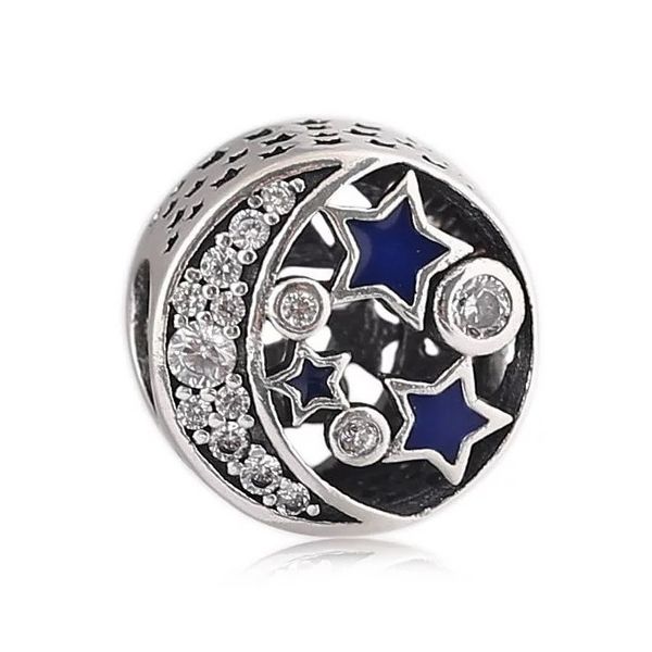 fits pandora original bracelets 20pcs silver charms beads moon & stars crystal silver charms bead for women diy european necklace jewelry, Black
fits pandora original bracelets 20pcs silver charms beads moon & stars crystal silver charms bead for women diy european necklace jewelry, Black