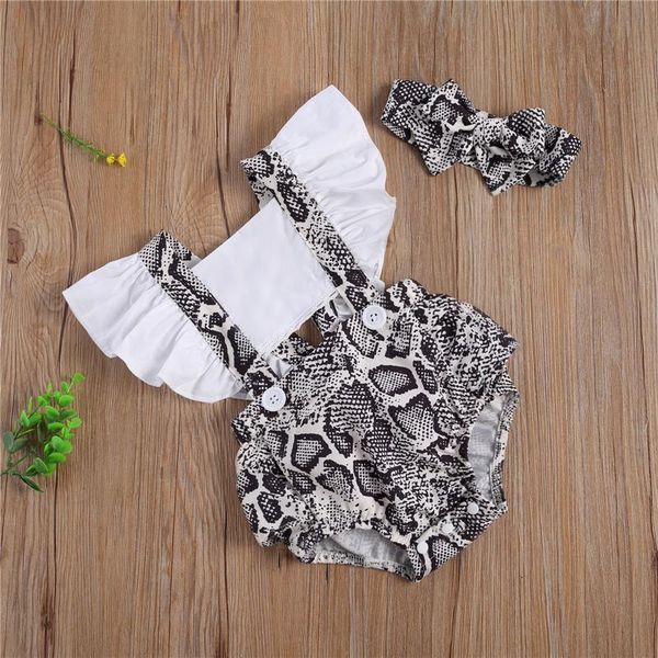 clothing sets fashion toddler girls romper baby headband, sleeve patchwork hollow crotch buttons snakeskin printed 2pcs clothes, White
clothing sets fashion toddler girls romper baby headband, sleeve patchwork hollow crotch buttons snakeskin printed 2pcs clothes, White