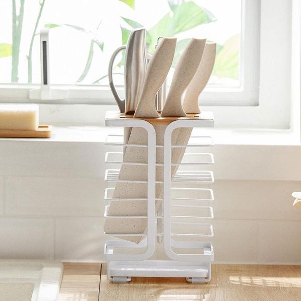 1pc kitchenware storage rack kitchen knife multifunctional shelves block pan shelf tool drain chopsticks f8o1 & organization
1pc kitchenware storage rack kitchen knife multifunctional shelves block pan shelf tool drain chopsticks f8o1 & organization
