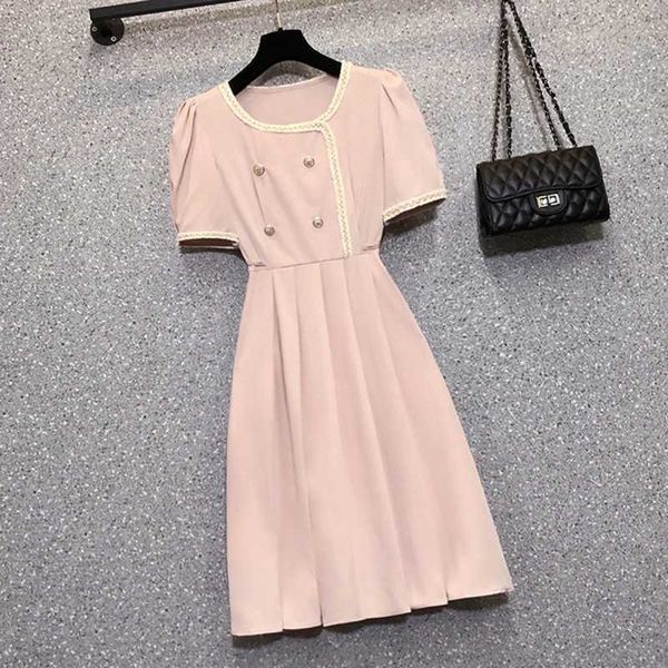 summer women fashion pleated dress elegant o collar short sleeve high waist office ol casual 210531, Black;gray
summer women fashion pleated dress elegant o collar short sleeve high waist office ol casual 210531, Black;gray