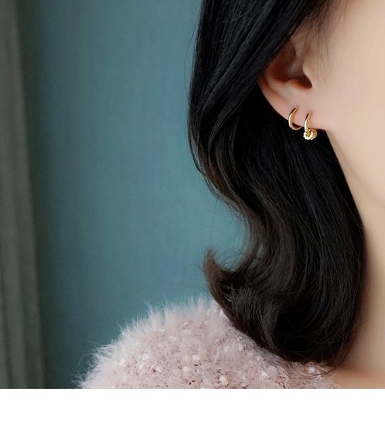 fashion simple hoop & huggie female diamond small circle detachable design party earrings shiny jewelry gift for lover without fading, Golden;silver
fashion simple hoop & huggie female diamond small circle detachable design party earrings shiny jewelry gift for lover without fading, Golden;silver