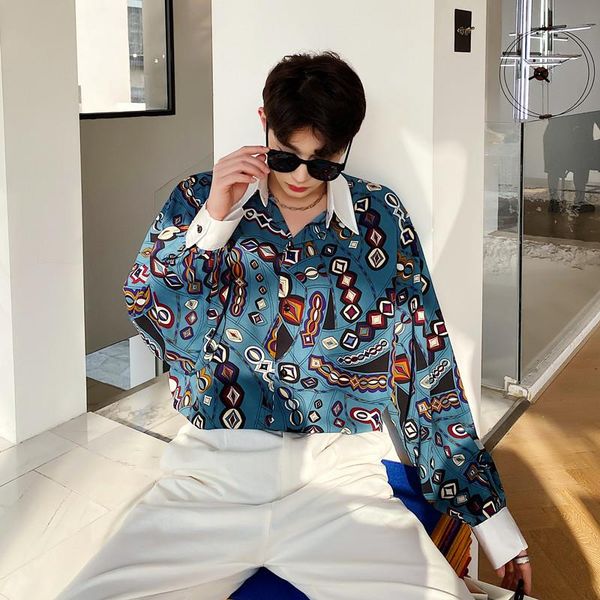 men's casual shirts long-sleeve shirt spring and summer retro pattern color fashion trend versatile large, White;black
men's casual shirts long-sleeve shirt spring and summer retro pattern color fashion trend versatile large, White;black