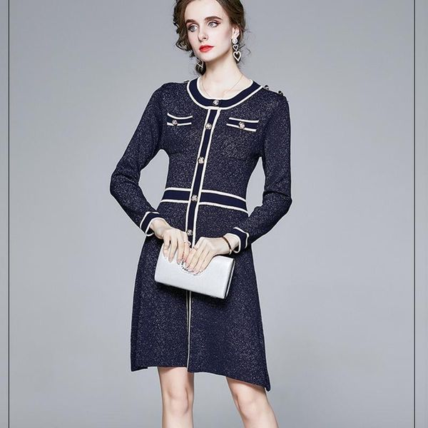 casual dresses shiny women sweater dress autumn winter cozy long sleeve button high street style female knitted, Black;gray
casual dresses shiny women sweater dress autumn winter cozy long sleeve button high street style female knitted, Black;gray