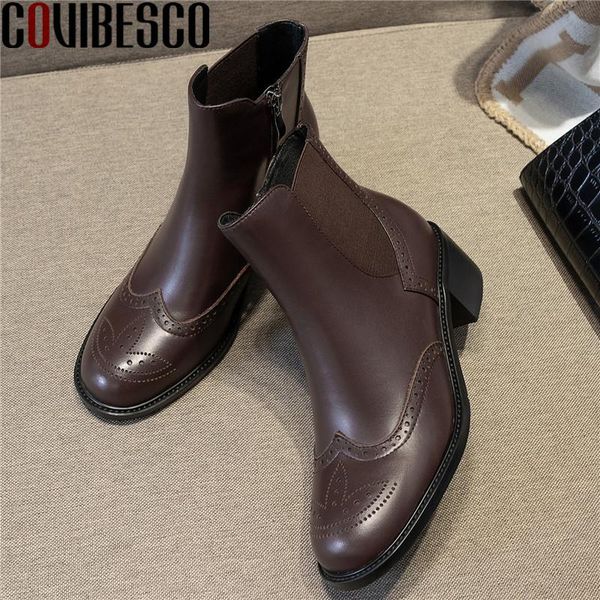 boots covibesco 2021 elastc band genuine leather winter fashion quality chunky heels shoes for women office lady woman, Black
boots covibesco 2021 elastc band genuine leather winter fashion quality chunky heels shoes for women office lady woman, Black