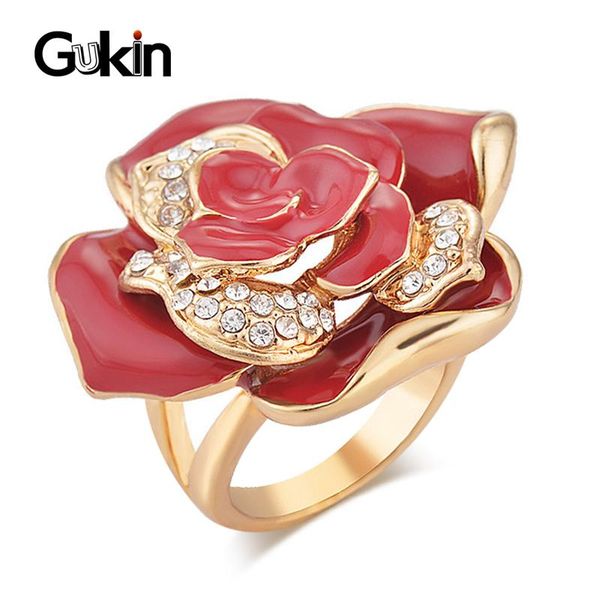 cluster rings gukin exaggerated big rose luxury ring dubai gold color exquisite enamel for women engagement party jewelry, Golden;silver
cluster rings gukin exaggerated big rose luxury ring dubai gold color exquisite enamel for women engagement party jewelry, Golden;silver