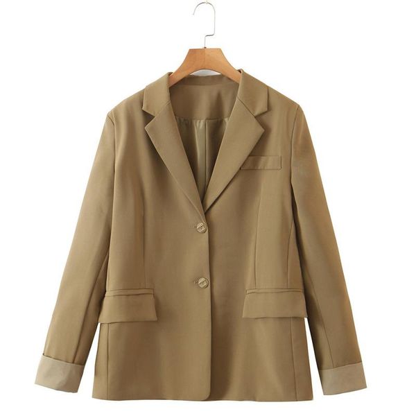 women's suits & blazers pure color small suit 2021 spring and autumn loose long-sleeved double-breasted jacket women qn*, White;black
women's suits & blazers pure color small suit 2021 spring and autumn loose long-sleeved double-breasted jacket women qn*, White;black