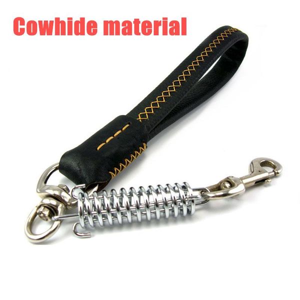 dog collars & leashes short chain leash explosion proof large lead pu leather handle big spring buffer black metal pet traction
dog collars & leashes short chain leash explosion proof large lead pu leather handle big spring buffer black metal pet traction