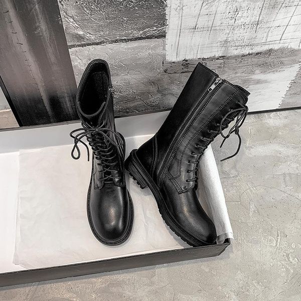 boots botas de mujer women shoes black high heel lace up winter autumn leather quality fashion
boots botas de mujer women shoes black high heel lace up winter autumn leather quality fashion