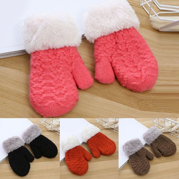 five fingers gloves solid colo winter boy girl thicken kids knitted warm full finger children outdoor mittens plush color, Blue;gray
five fingers gloves solid colo winter boy girl thicken kids knitted warm full finger children outdoor mittens plush color, Blue;gray