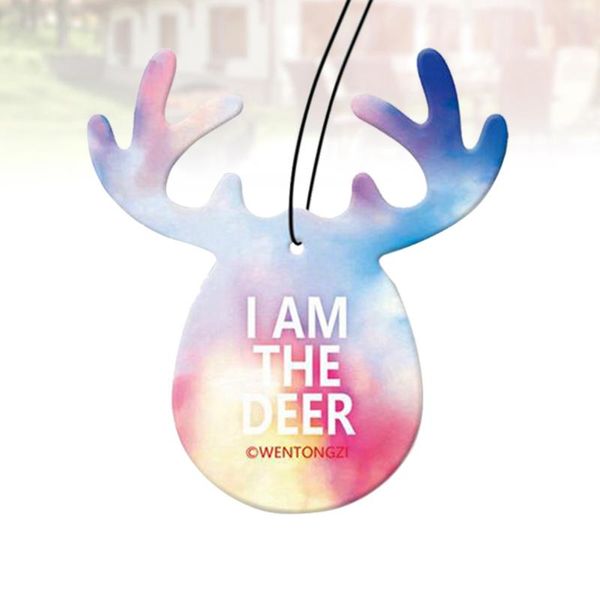 interior decorations deer shaped car pendant air freshener decoration perfume tablet scented piece (bubble scent, vanilla sky)
interior decorations deer shaped car pendant air freshener decoration perfume tablet scented piece (bubble scent, vanilla sky)