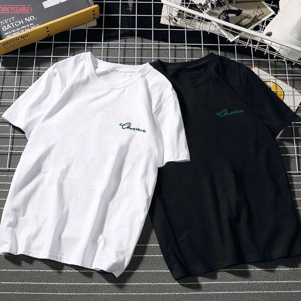men's t-shirts 2021 fashion brand summer casual loose clothes pure cotton short-sleeved t-shirt trend ins top, White;black
men's t-shirts 2021 fashion brand summer casual loose clothes pure cotton short-sleeved t-shirt trend ins top, White;black
