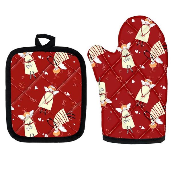 oven mitts 2pcs insulation gloves angel printed kitchen pad cooking microwave baking bbq potholders
oven mitts 2pcs insulation gloves angel printed kitchen pad cooking microwave baking bbq potholders