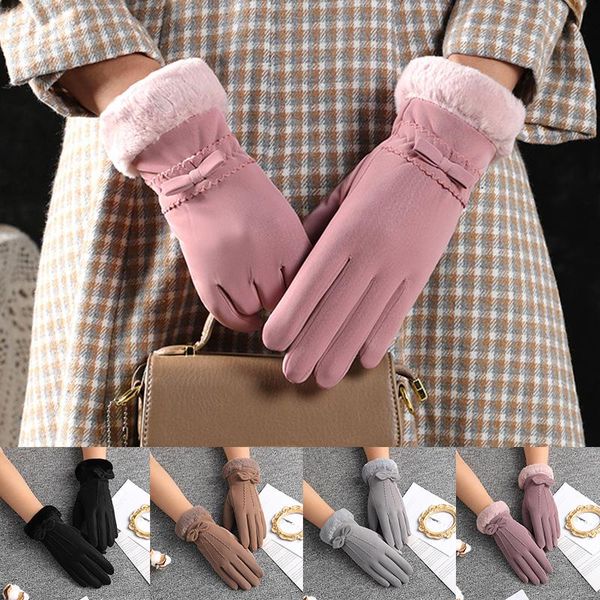 five fingers gloves women touch screen mittens plus velvet winter thicken warm windproof outdoor cycling cute bow cashmere, Blue;gray
five fingers gloves women touch screen mittens plus velvet winter thicken warm windproof outdoor cycling cute bow cashmere, Blue;gray