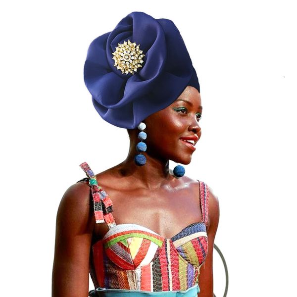 traditional women turban flower design african headtie solid color nigerian headwrap hat fashional, Blue;gray
traditional women turban flower design african headtie solid color nigerian headwrap hat fashional, Blue;gray