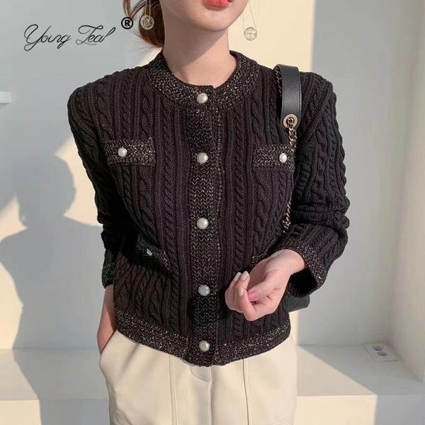 women's knits & tees elegant knitted cardigans women o-neck long sleeve single-breasted slim casual pearl buckle sweater 2021 autumn ou, White
women's knits & tees elegant knitted cardigans women o-neck long sleeve single-breasted slim casual pearl buckle sweater 2021 autumn ou, White