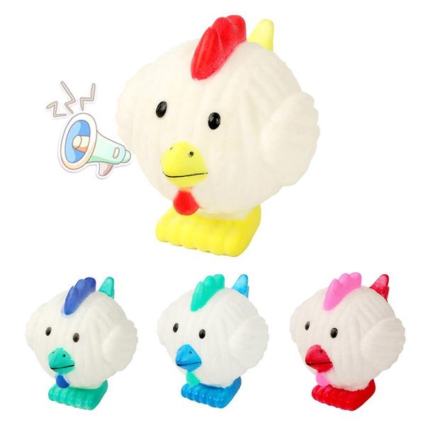 dog toys & chews cute chicken style toy for rubber bite resistance interactive chew small puppy dogs 7cm pet play squeak