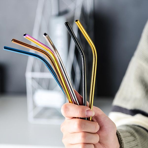 drinking straws colorful reusable metal straw stainless steel beverage milk tea coffee cocktail tube bar accessories
drinking straws colorful reusable metal straw stainless steel beverage milk tea coffee cocktail tube bar accessories