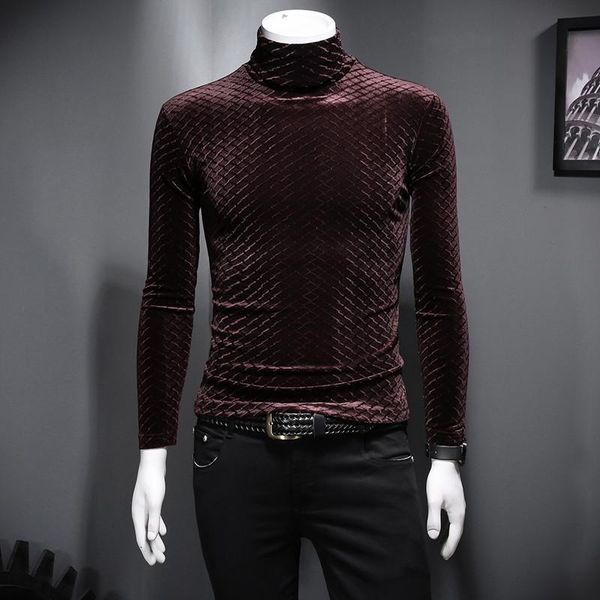 personality turtleneck long sleeve mens slim fit velvet t-shirts fashion winter warm streetwear plus size m-5xl male pullovers, White;black
personality turtleneck long sleeve mens slim fit velvet t-shirts fashion winter warm streetwear plus size m-5xl male pullovers, White;black